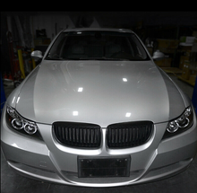 画像をギャラリービューアに読み込む, For 06-08 BMW E90 3-Series 325i 330i 4Dr Black LED Halo Projector Headlight Pair - NINTE