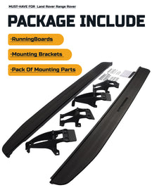 NINTE Side Steps Running Boards Guard Fit For Range Rover Sport L494 L405 2013-2021 Sport Style Black Pair - NINTE