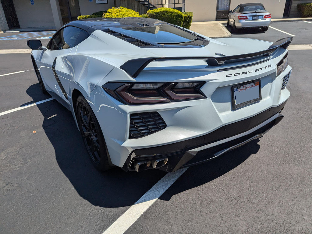 NINTE Z51 Style Rear Spoiler For 2020-2025 Chevrolet Corvette C8 Gloss Black ABS Painted Rear Trunk Spoiler Bodykit Rear Wing