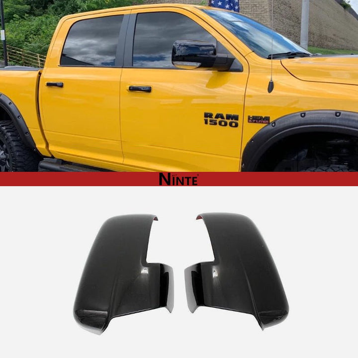 NINTE For 2013 - 2018 Dodge Ram 1500& 2019 - 2023 Ram 1500 Classic Mirror Cover Rear View Mirror Overlays with Turn Signal Cutouts - NINTE