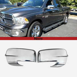 NINTE For 2013 - 2018 Dodge Ram 1500& 2019 - 2023 Ram 1500 Classic Mirror Cover Rear View Mirror Overlays with Turn Signal Cutouts - NINTE