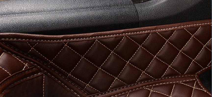 NINTE 2019 Jaguar XJ Custom 3D Covered Leather Carpet Floor Mats