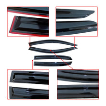 Laden Sie das Bild in den Galerie-Viewer, NINTE In-Channel Window Visor Rain Guard Deflector Fit For Honda Civic Hatchback 2016-2021 UK Euro Spec Smoked Black Trim - NINTE