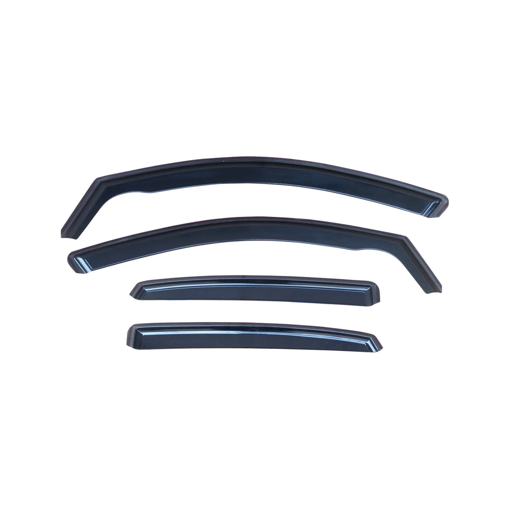 NINTE In-Channel Window Visor Rain Guard Deflector Fit For Honda Civic Hatchback 2016-2021 UK Euro Spec Smoked Black Trim - NINTE