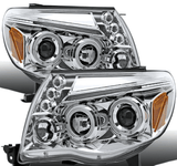 NINTE Headlight For 2005-2011 Toyota Tacoma Halo Rim Projector Headlamp