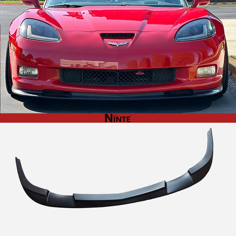 NINTE ZR1 Style Front Lip 3pcs For 2005-2013 Corvette C6 Widebody
