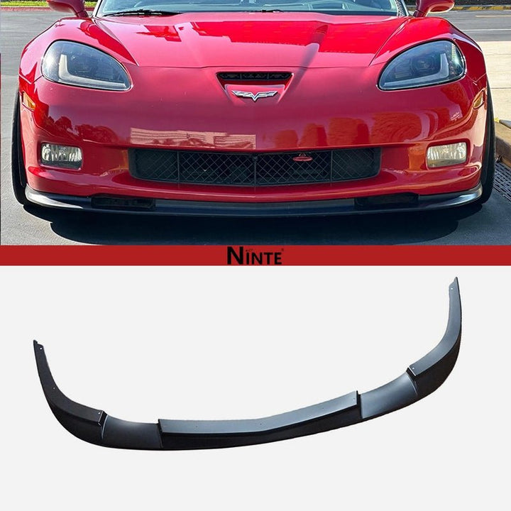 NINTE ZR1 Style Front Lip 3pcs For 2005 - 2013 Corvette C6 Widebody - NINTE