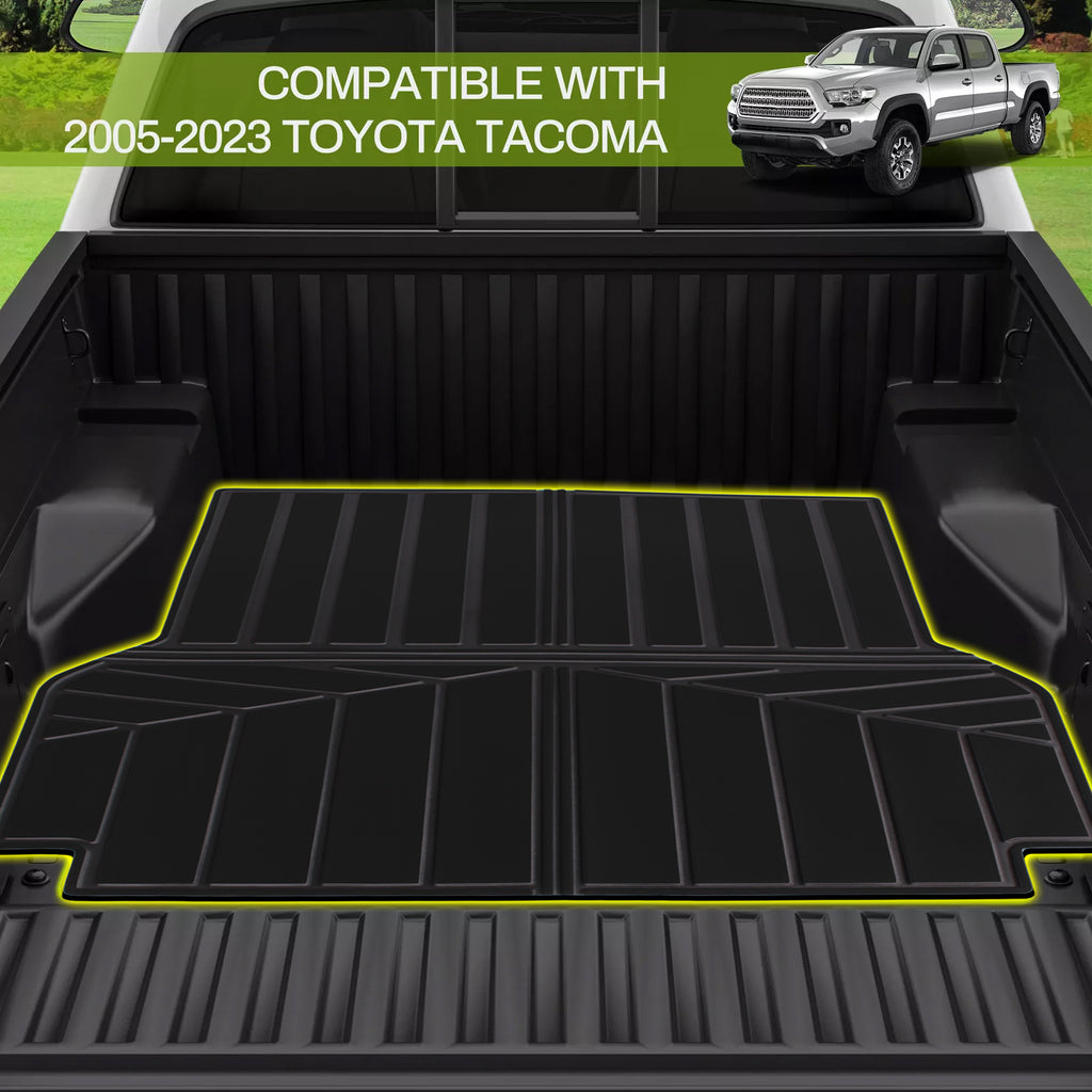 NINTE For 2023-2005 Toyota Tacoma 5 ft ( 60" ) Short Bed  All Weather Car Bed Liner Black