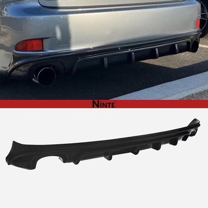 NINTE Rear Diffuser For 2006 - 2013 Lexus IS IS250 IS350 4DR Rear Bumper Lip - NINTE