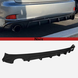 NINTE Rear Diffuser For 2006-2013 Lexus IS IS250 IS350 4DR Rear Bumper Lip