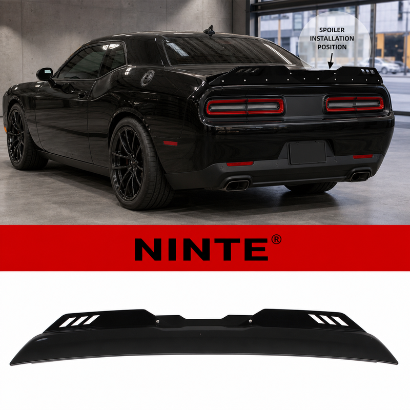 NINTE Rear Trunk Wickerbill Spoiler Wing Fit for DODGE Challenger 2008-2023 SRT Style