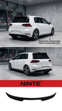 NINTE Rear Roof Spoiler Wing Fit For Ford Fiesta MK7 MK7.5 2008-2017 Painted Gloss Black One Piece Sport Style Without Logo