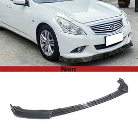 NINTE Front Bumper For 2010 - 2013 Infiniti G37 Sedan 3 Pcs Front Lip Splitter Air Chin - NINTE