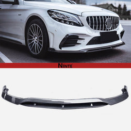 NINTE For 2019-2021 Mercedes Benz W205 C Class with AMG Package Lower Splitter Front Bumper lip