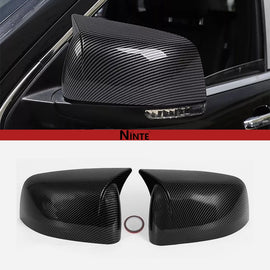 NINTE Mirror Covers for 2011 - 2022 Jeep Grand Cherokee 2011 - 2023 Dodge Durango ABS Gloss Black A PairHalf Overlays - NINTE