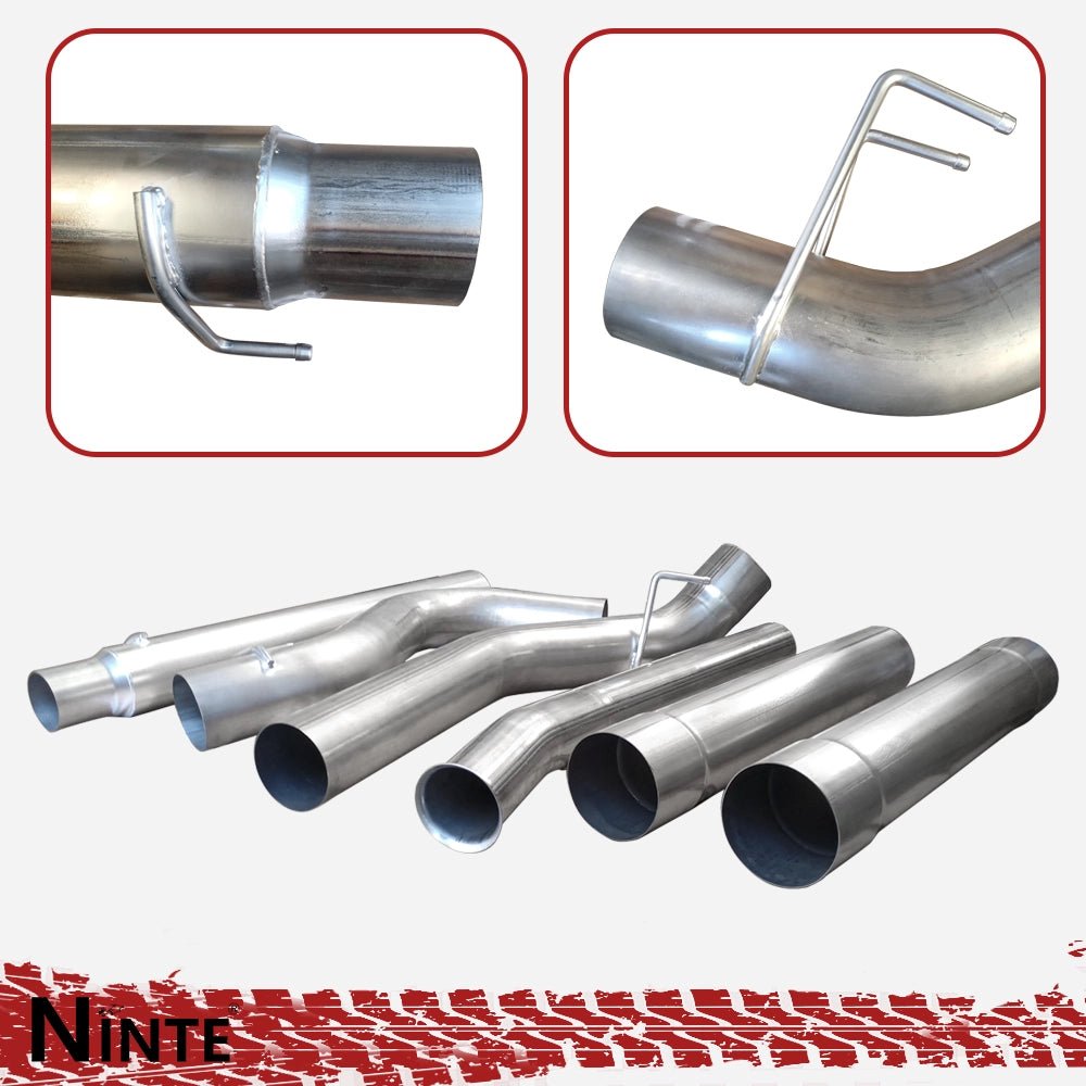 NINTE For 2011-2024 Ford 6.7 Powerstroke DPF Delete Race Pipe 4"/5" Downpipe-Back