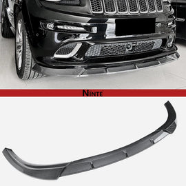 NINTE Front Lip Spoiler For 2014 - 2021 Jeep Grand Cherokee SRT/2018 - 2021 Trackhawk Front Bumper Lip Spoiler Splitter Guard Bodykit Glossy Black ABS 3Pcs - NINTE