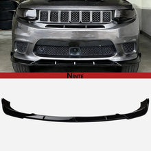 Laden Sie das Bild in den Galerie-Viewer, NINTE Front Lip Spoiler For 2014 - 2021 Jeep Grand Cherokee SRT/2018 - 2021 Trackhawk Front Bumper Lip Spoiler Splitter Guard Bodykit Glossy Black ABS 3Pcs - NINTE