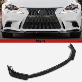 NINTE Front Lip For 2014 - 2016 Lexus F Sport Front Bumper Splitter 3 PCs ABS Lip - NINTE