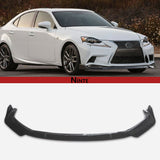 NINTE Front Lip For 2014-2016 Lexus F Sport Front Bumper Splitter 3 PCs ABS Lip