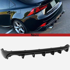 NINTE Rear Bumper For 2014 - 2016 Lexus IS250 IS350 IS200t Rear Diffuser Spoiler Splitter - NINTE