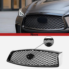 NINTE Grill For INFINITI Q50 2014 - 2024 Front Hood Upper Grille - NINTE
