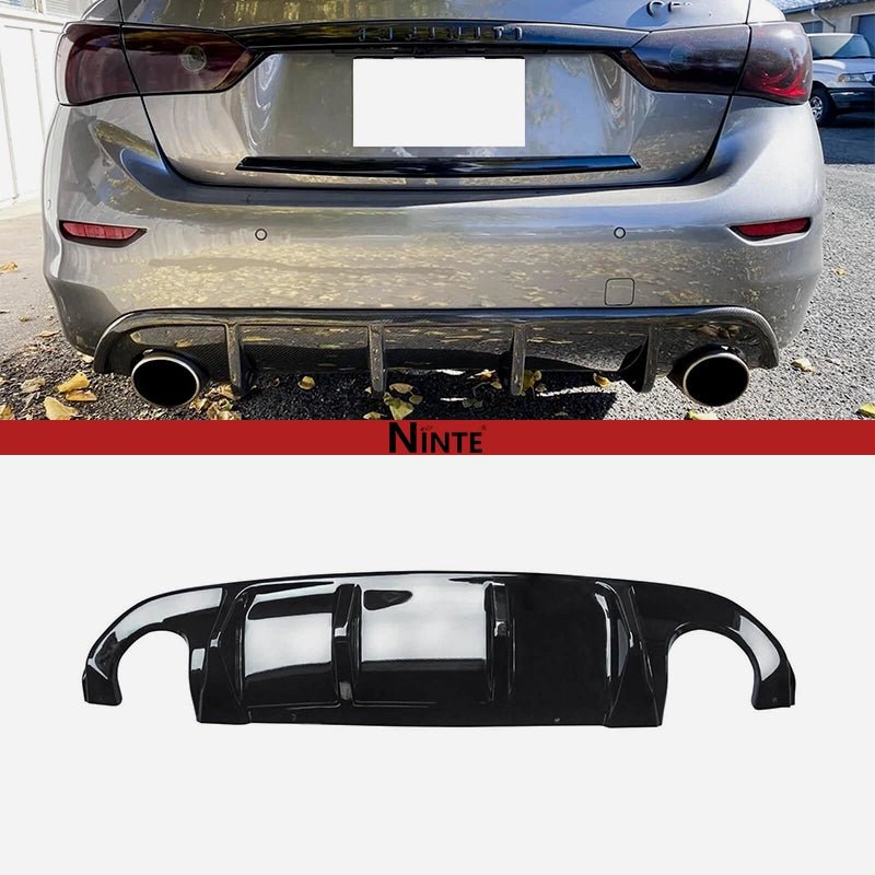 NINTE Rear Diffuser For 2014 - 2017 Infiniti Q50 - NINTE