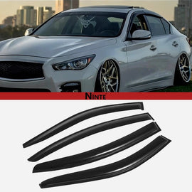 NINTE Smoke Tinted Window Visor For 2014 - 2024 INFINITI Q50 - NINTE