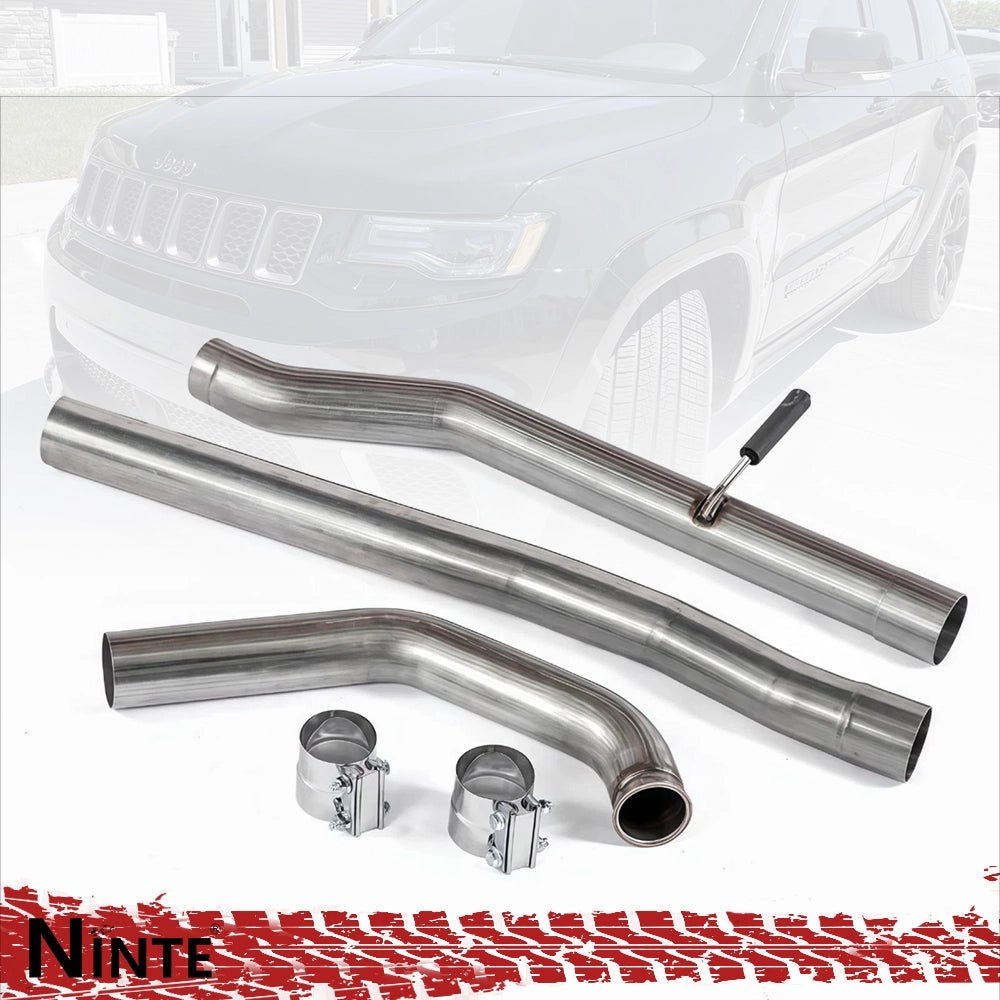NINTE 3'' 3.0L Ecodiesel DPF Delete Race Pipe Exhaust For 2014 - 2018 Jeep Grand Cherokee & Dodge Ram 1500 - NINTE
