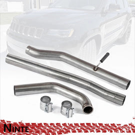 NINTE 3'' 3.0L Ecodiesel DPF Delete Race Pipe Exhaust For 2014 - 2018 Jeep Grand Cherokee & Dodge Ram 1500 - NINTE
