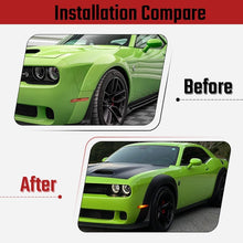 Cargar imagen en el visor de la galería, NINTE For 2015 - 2023 Dodge Challenger SRT Hellcat Wide Body Demon Style Fender Flares Unpainted Polypropylene - NINTE