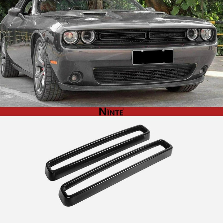 NINTE Front Grill Mesh Grille Inserts Trim Cover For 2015 - 2024 Dodge Challenger - NINTE