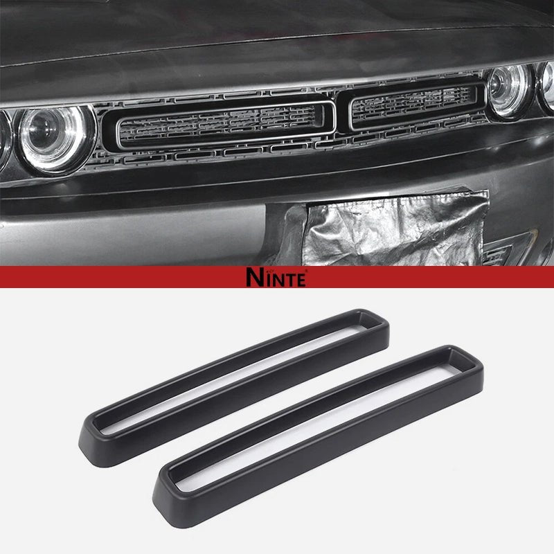 NINTE Front Grill Mesh Grille Inserts Trim Cover For 2015 - 2024 Dodge Challenger - NINTE