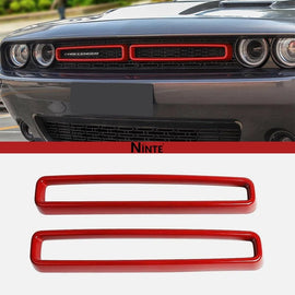 NINTE Front Grill Mesh Grille Inserts Trim Cover For 2015 - 2024 Dodge Challenger - NINTE