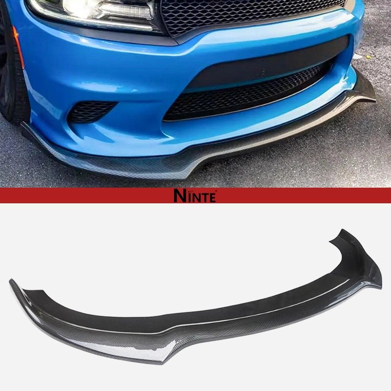 NINTE For 2015 - 2022 Dodge Charger SRT Front Bumper Lip Splitter 1 Solid Piece Style - NINTE