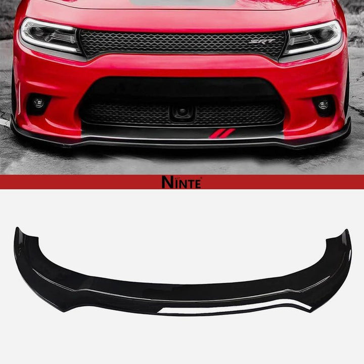 NINTE For 2015 - 2022 Dodge Charger SRT Front Bumper Lip Splitter 1 Solid Piece Style - NINTE