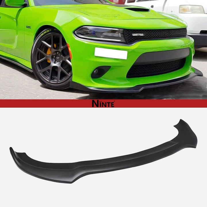 NINTE For 2015 - 2022 Dodge Charger SRT Front Bumper Lip Splitter 1 Solid Piece Style - NINTE