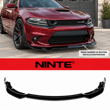 Load image into Gallery viewer, NINTE For 2015-2023 Dodge Charger SRT Scat Pack Front Lip Front Bumper Splitter ABS 3PCs - NINTE