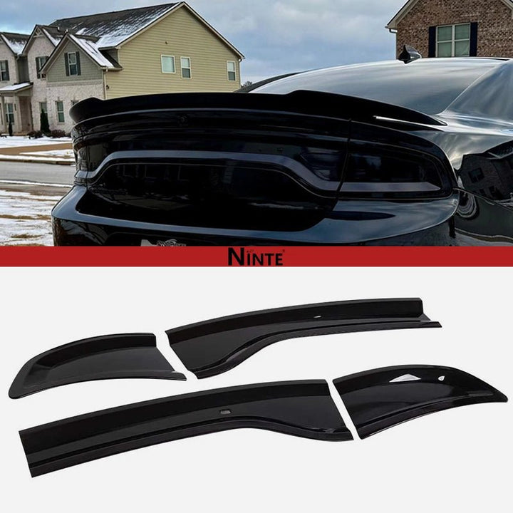 NINTE Smoked Rear Tail Light Covers For 2015 - 2025 Dodge Charger - NINTE