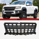 NINTE Front Grill For 2015-20 Chevy Chevrolet Colorado Upper Grille WT LT Matte Black