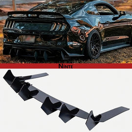 NINTE V2 Style Shark Fin Rear Bumper FOR 2015-2021 Ford Mustang
