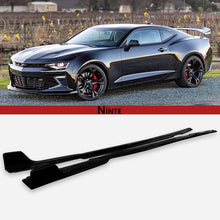 Charger l&#39;image dans la galerie, NINTE For 2016 - 2023 Chevy Camaro Side Skirts Rocker Panel Side Extension Lips ABS - NINTE