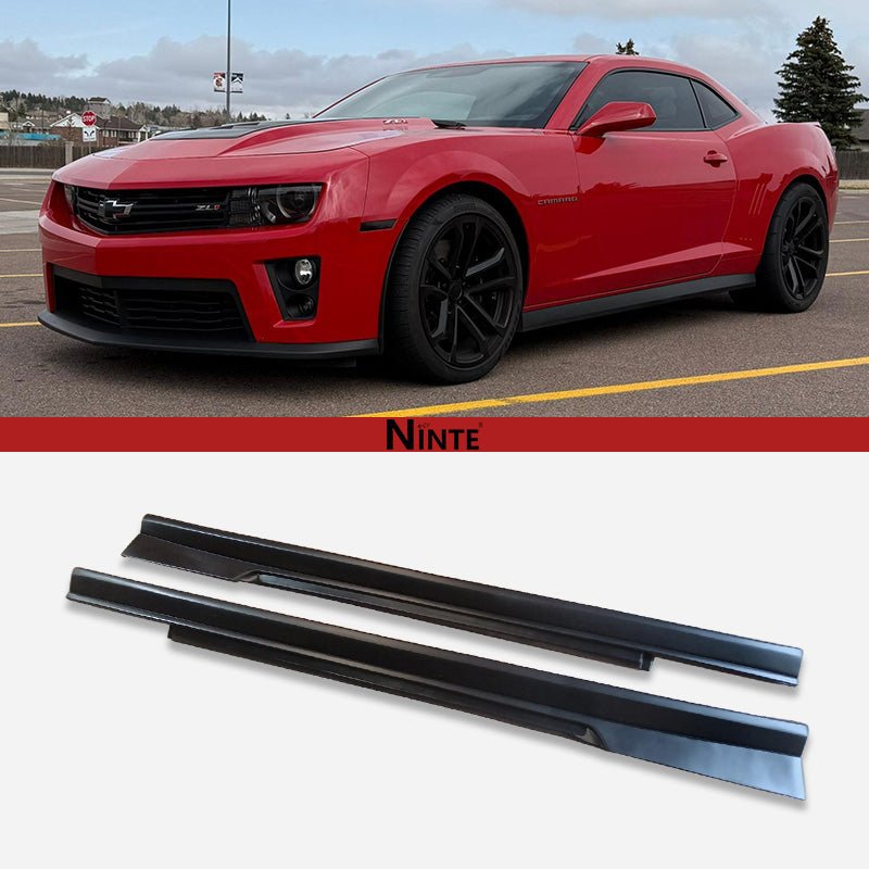 NINTE For 2016 - 2024 Chevy Chevrolet Camaro ZL1 Style Side Skirts Side Body Extension Trim Frame Door Rocker Panels Lip - NINTE