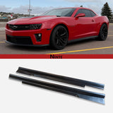 NINTE For 2016-2024 Chevy Chevrolet Camaro ZL1 Style Side Skirts Side Body Extension Trim Frame Door Rocker Panels Lip