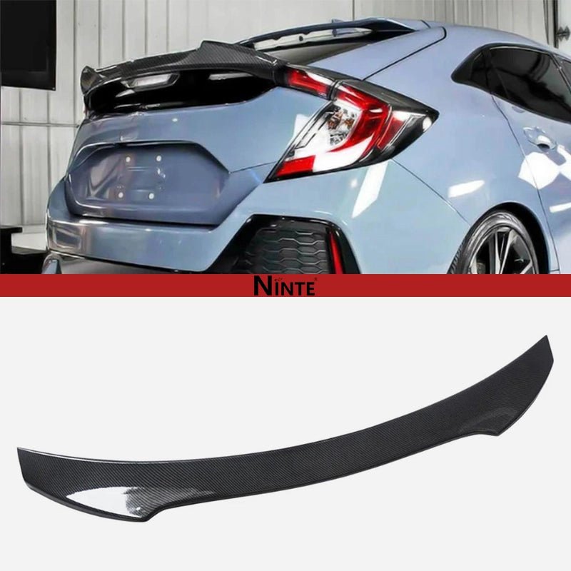 NINTE V Style Rear Spoiler For 2016 - 2021 Honda Civic 10th Hatchback Trunk Wing - NINTE