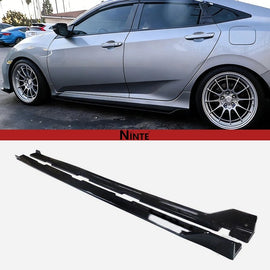 NINTE Side Skirts For 2016-2021 10th Honda Civic Sedan & Hatchback