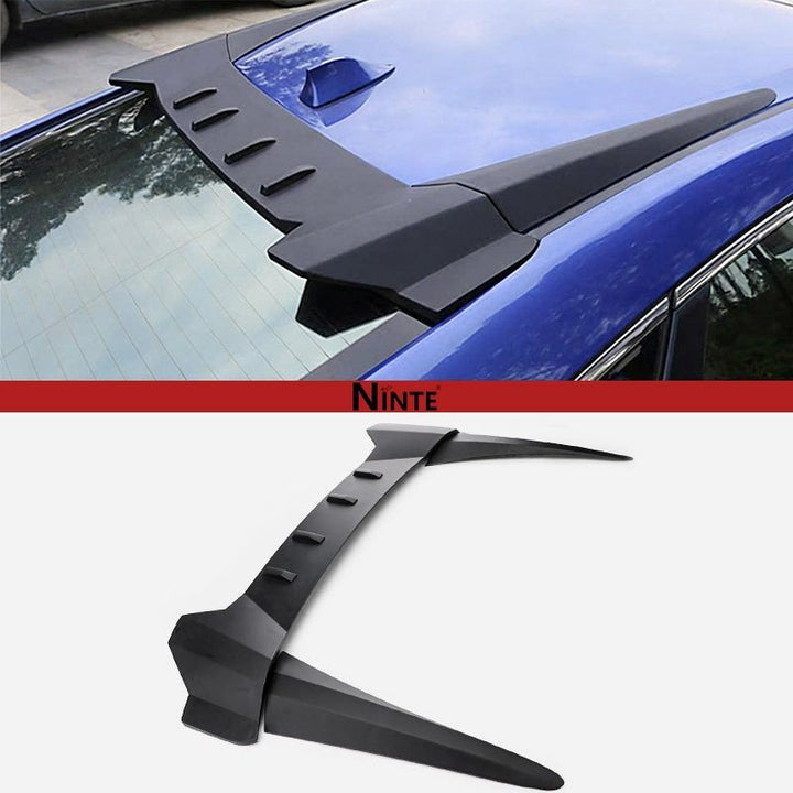 NINTE R Style Roof Spoiler For 2016 - 2021 Honda Civic 10th Sedan Matte Black - NINTE