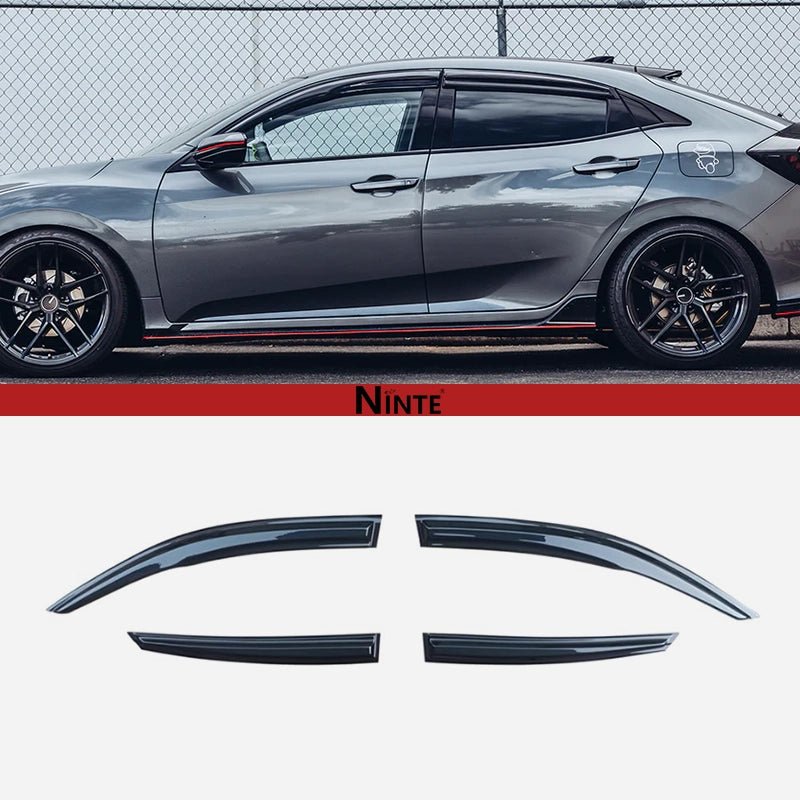 NINTE For 2016 - 2021 HONDA CIVIC FK4 FK7 Hatchback Window Visor Rain Guard Defector - NINTE