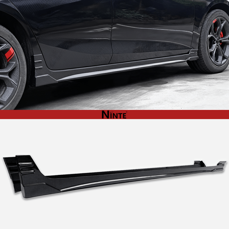 NINTE For 2016 - 2024 Chevrolet Malibu Factory Style Side Skirts Extension Panel Splitters - NINTE