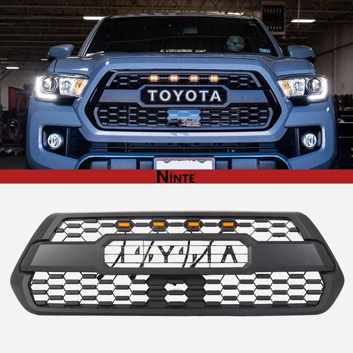 NINTE Grille For 2016 - 2023 Toyota Tacoma Honeycomb Mesh Grill Without front Camera - NINTE